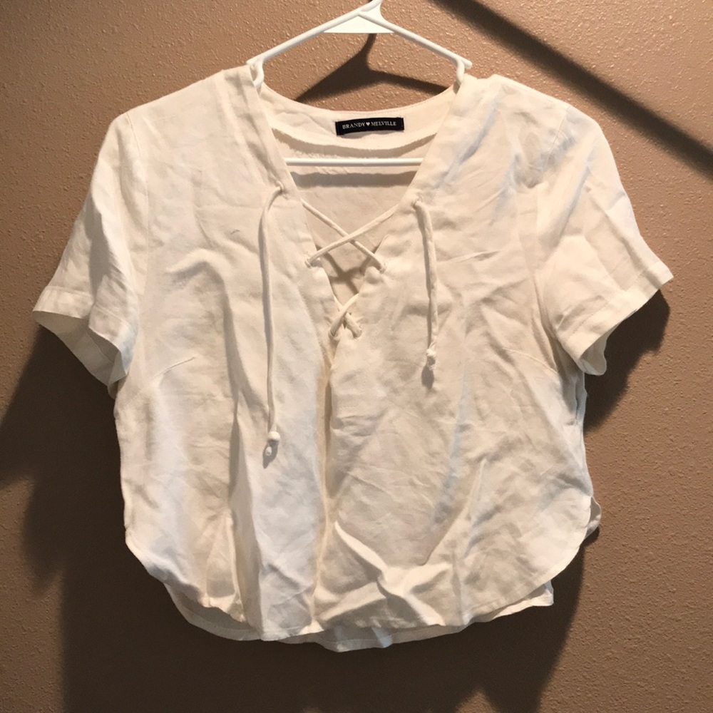 White brandy Melville top